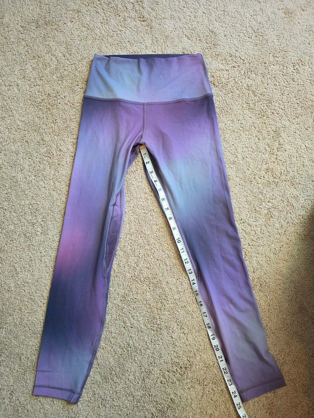 Lululemon Align High-Rise Pant 25" Aurora Haze Purple Multi, Size 6